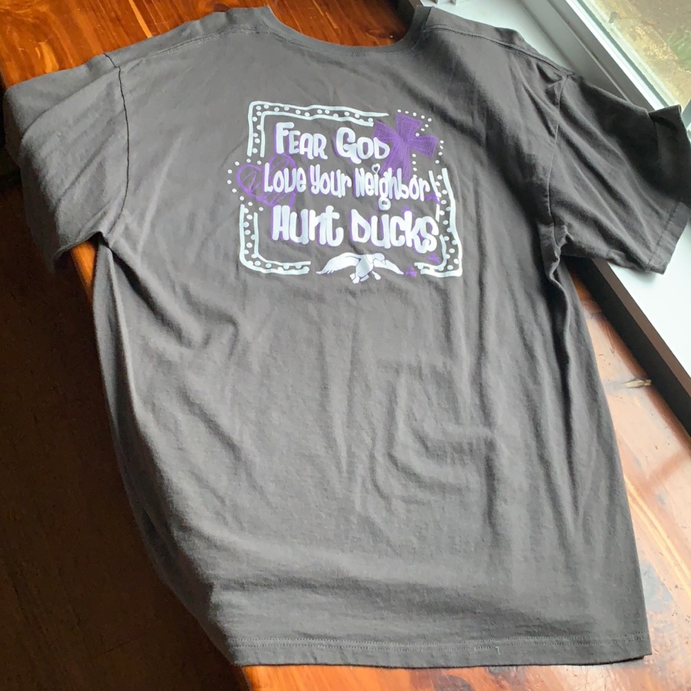 Autographed Jace Robertson Duck Commander t shirt